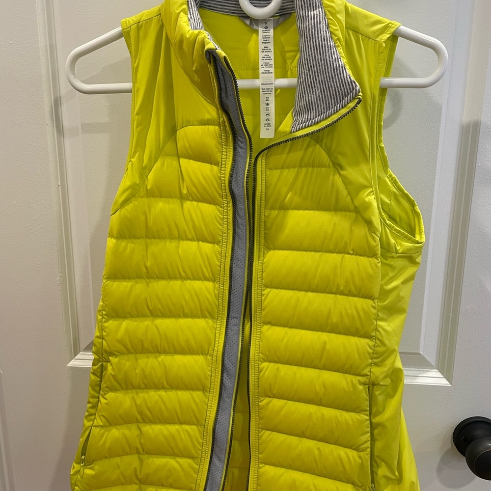 Lululemon Yellow Puffer Vest